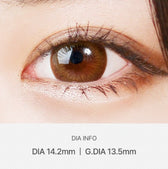 LensVery Dandy Brown colored contact lens, 13.5mm graphic diameter, 3-6 Months wear