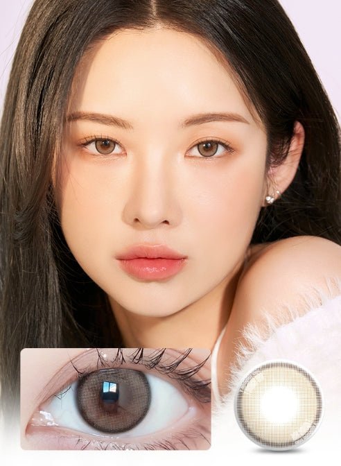 LensVery Day Ring Brown (10p) colored contact lens, 12.5mm graphic diameter, Daily wear