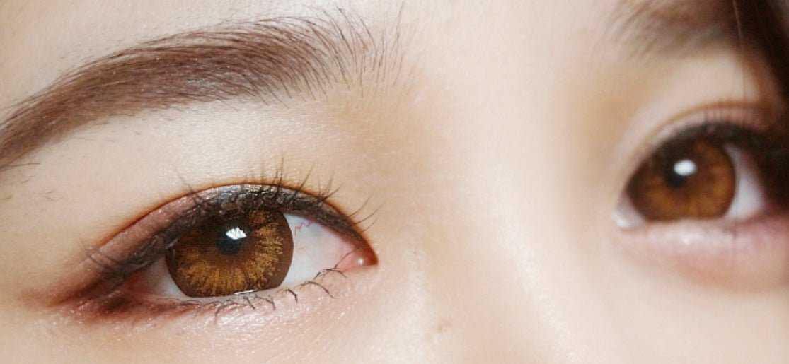 LensVery Heba Brown colored contact lens, 14.2mm graphic diameter, 3-6 Months wear