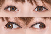 LensVery Heba Brown colored contact lens, 14.2mm graphic diameter, 3-6 Months wear