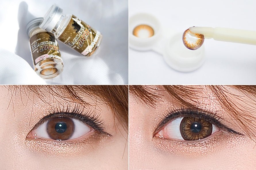 LensVery Heba Brown colored contact lens, 14.2mm graphic diameter, 3-6 Months wear