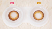 LensVery Heba Brown colored contact lens, 14.2mm graphic diameter, 3-6 Months wear