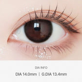 LensVery Just Black colored contact lens, 13.4mm graphic diameter, Monthly wear