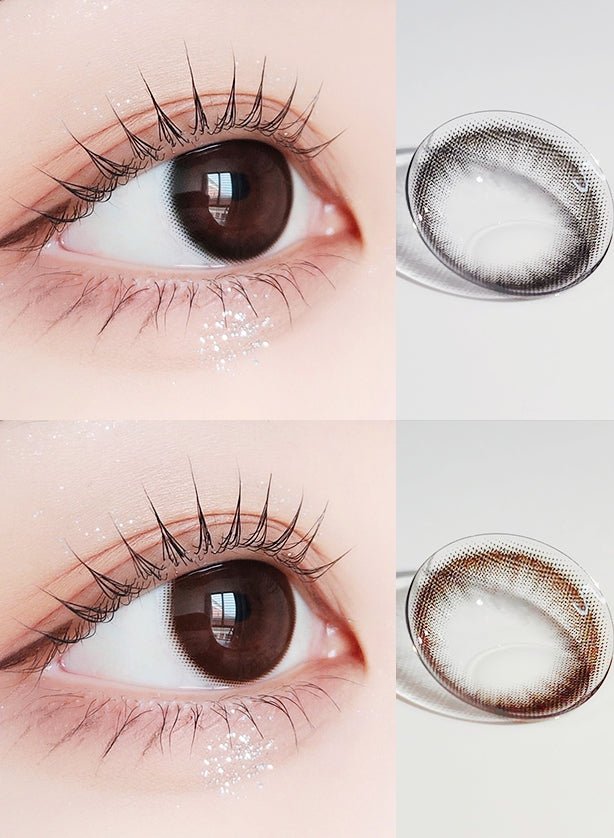 LensVery Just Black colored contact lens, 13.4mm graphic diameter, Monthly wear