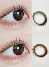 LensVery Just Max Choco colored contact lens, 13.8mm graphic diameter, Monthly wear