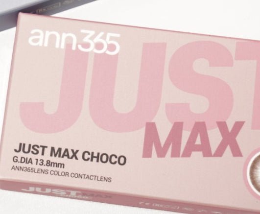 LensVery Just Max Choco colored contact lens, 13.8mm graphic diameter, Monthly wear