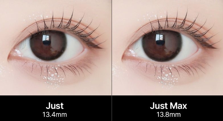 LensVery Just Max Choco colored contact lens, 13.8mm graphic diameter, Monthly wear