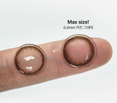 LensVery Just Max Choco colored contact lens, 13.8mm graphic diameter, Monthly wear