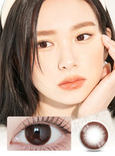 LensVery Just Mega Choco colored contact lens, 14.2mm graphic diameter, Monthly wear
