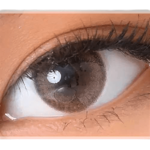 LensVery My Ann Only Brown — single-eye close-up showing the contact lens appearance