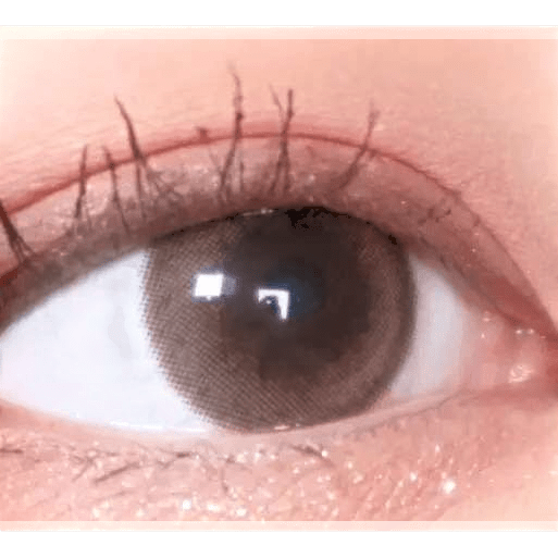 LensVery My Ann Only Brown — single-eye close-up showing the contact lens appearance