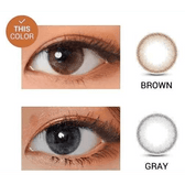 LensVery My Ann Only Brown — contact lens appearance comparison