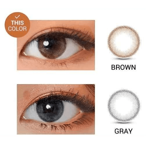 LensVery My Ann Only Brown — contact lens appearance comparison