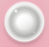 LensVery Powdery Gray colored contact lens, 13.4mm graphic diameter, Monthly wear