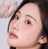 LensVery Powdery Gray colored contact lens, 13.4mm graphic diameter, Monthly wear
