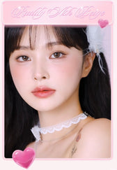 LensVery Ruddy Ash Beige Brown colored contact lens, 13.3mm graphic diameter, Monthly wear
