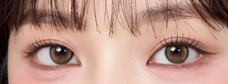 LensVery Ruddy Ash Beige Brown colored contact lens, 13.3mm graphic diameter, Monthly wear