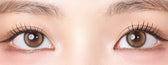 LensVery Ruddy Ash Beige Brown colored contact lens, 13.3mm graphic diameter, Monthly wear