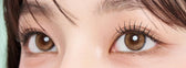 LensVery Ruddy Brown colored contact lens, 13.3mm graphic diameter, Monthly wear