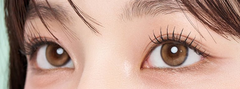 LensVery Ruddy Brown colored contact lens, 13.3mm graphic diameter, Monthly wear