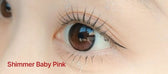 LensVery Shimmer Baby Pink colored contact lens, 13.5mm graphic diameter, Monthly wear