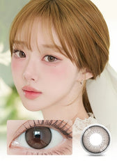 LensVery Shu Shu Brown colored contact lens, 13.6mm graphic diameter, Monthly wear