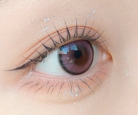LensVery Shu Shu Pink colored contact lens, 13.6mm graphic diameter, Monthly wear
