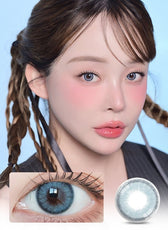 LensVery Silhouette Blue Gray (10p) colored contact lens, 13.3mm graphic diameter, Daily wear