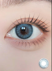 LensVery Silhouette Blue Gray (10p) colored contact lens, 13.3mm graphic diameter, Daily wear