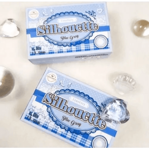LensVery Silhouette2 Blue Gray — contact lens packaging