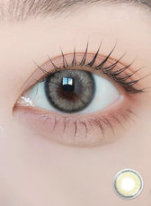 LensVery Silhouette Cream Beige Brown (10p) colored contact lens, 13.3mm graphic diameter, Daily wear