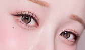 LensVery Silhouette3 Beige Brown colored contact lens, 13.5mm graphic diameter, Monthly wear