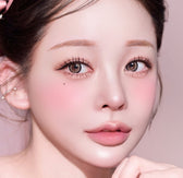 LensVery Silhouette3 Beige Brown colored contact lens, 13.5mm graphic diameter, Monthly wear
