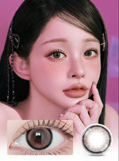 LensVery Silhouette3 Hot Choco colored contact lens, 13.5mm graphic diameter, Monthly wear
