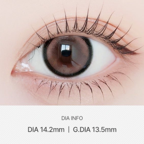 LensVery Silhouette3 Hot Choco colored contact lens, 13.5mm graphic diameter, Monthly wear