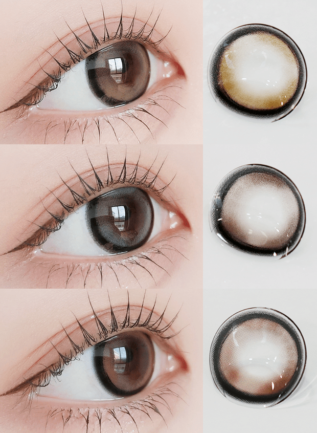 LensVery Silhouette3 Mega Beige Brown (2p)