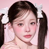 LensVery Silhouette3 Melting Gray colored contact lens, 13.5mm graphic diameter, Monthly wear