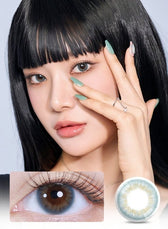 LensVery Taro Jeom Blue (10p) colored contact lens, 13.2mm graphic diameter, Daily wear