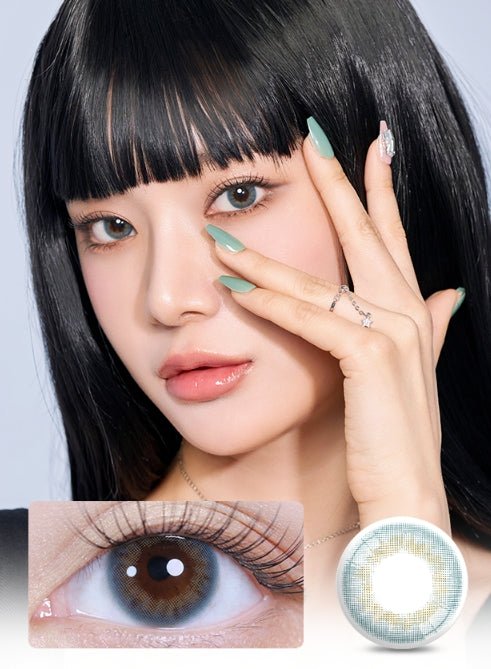 LensVery Taro Jeom Blue (10p) colored contact lens, 13.2mm graphic diameter, Daily wear
