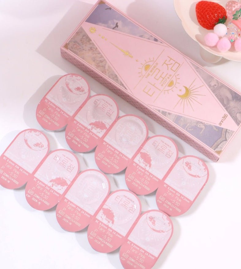 LensVery Taro Jeom Pink (10p) colored contact lens, 13.2mm graphic diameter, Daily wear