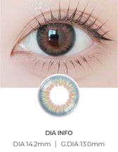 LensVery Vellica Blue colored contact lens, 13.0mm graphic diameter, Monthly wear