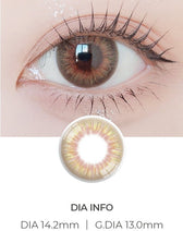 LensVery Vellica Brown colored contact lens, 13.0mm graphic diameter, Monthly wear