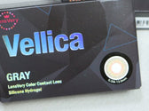 LensVery Vellica Gray colored contact lens, 13.0mm graphic diameter, Monthly wear