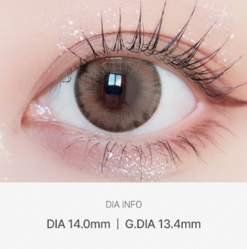 LensVery Wonder Eye Brown (10p) colored contact lens, 13.4mm graphic diameter, Daily wear