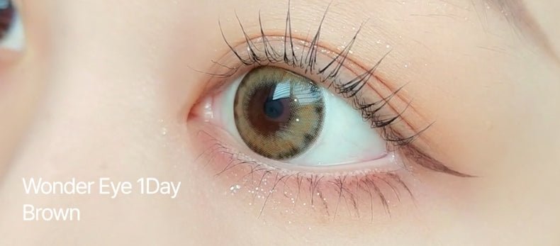 LensVery Wonder Eye Brown (10p) colored contact lens, 13.4mm graphic diameter, Daily wear