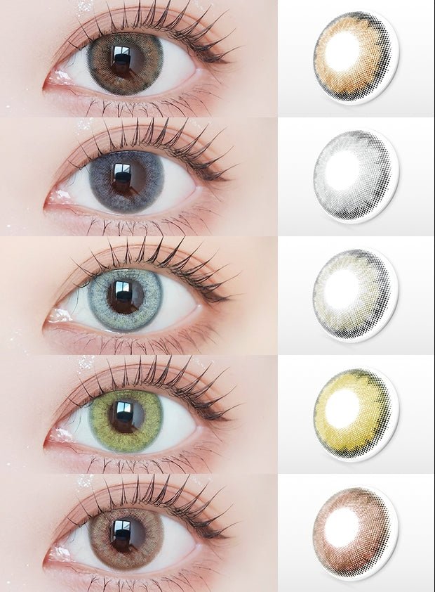 LensVery Wonder Eye Brown colored contact lens, 13.4mm graphic diameter, Monthly wear
