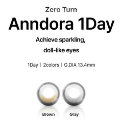 LensVery ZERO TURN Anndora 1Day Brown