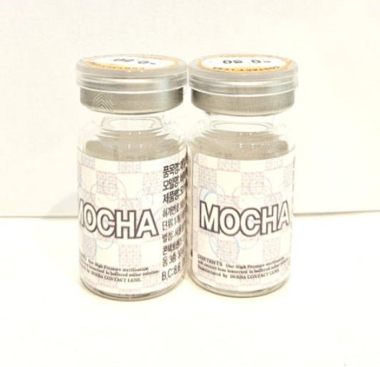Olens Belita Mocha Choco colored contact lens, 13.8mm graphic diameter, Monthly wear