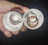 Olens Belita Mocha Choco colored contact lens, 13.8mm graphic diameter, Monthly wear