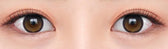 Olens Big Glowy 1Day Mocha Brown (10p) colored contact lens, 13.6mm graphic diameter, Daily wear